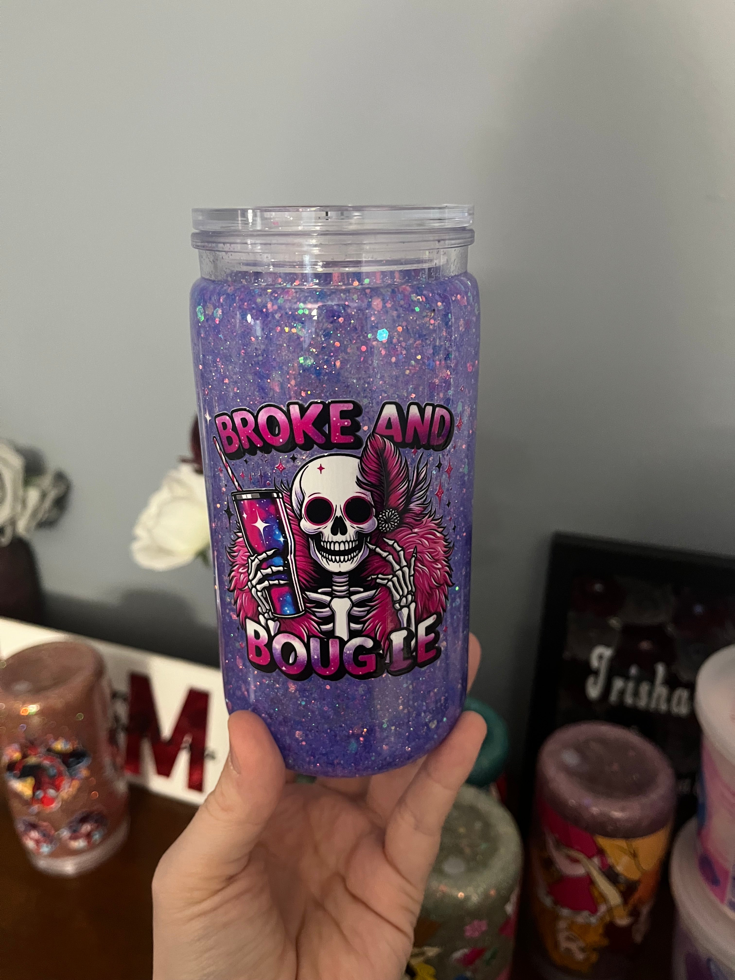 Broke and Bougie tumbler